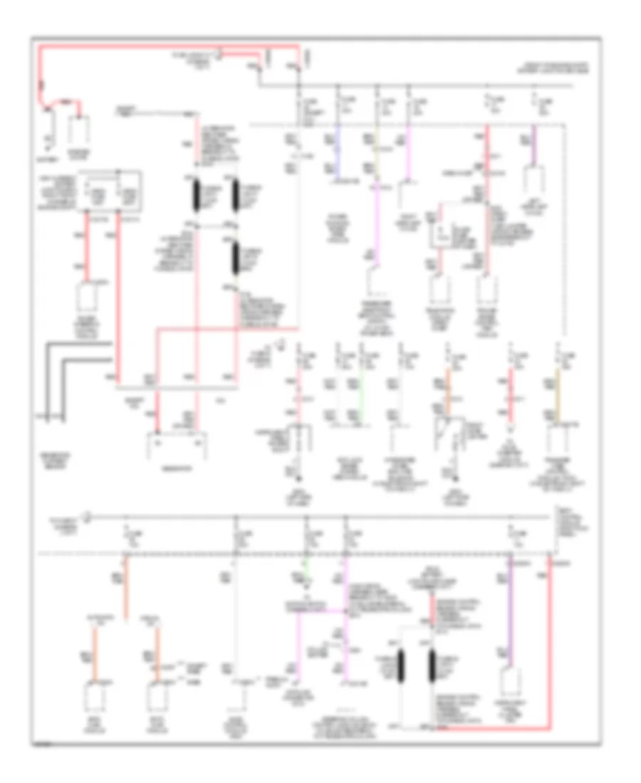 Power Distribution Wiring Diagram 1 of 7 for Ford F 150 FX2 2013