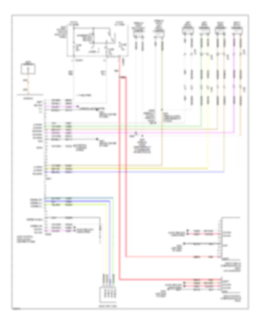 Radio Wiring Diagram, without Sony  HMI for Ford F-150 FX2 2013