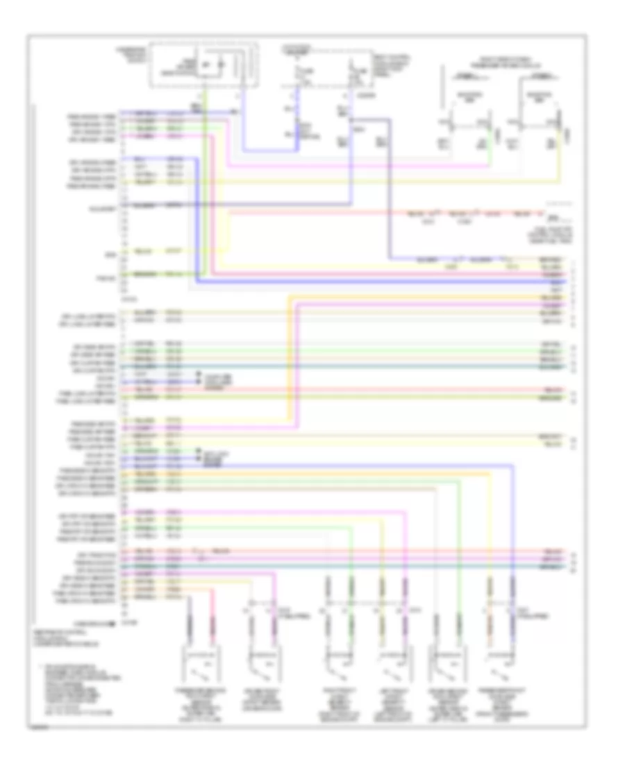 Supplemental Restraints Wiring Diagram 1 of 2 for Ford F 150 FX2 2013