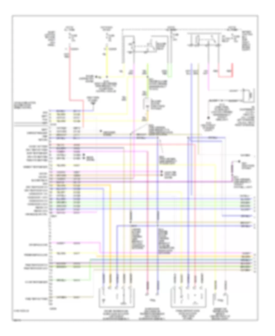 Automatic A C Wiring Diagram 1 of 2 for Ford Mustang Shelby GT500 2010