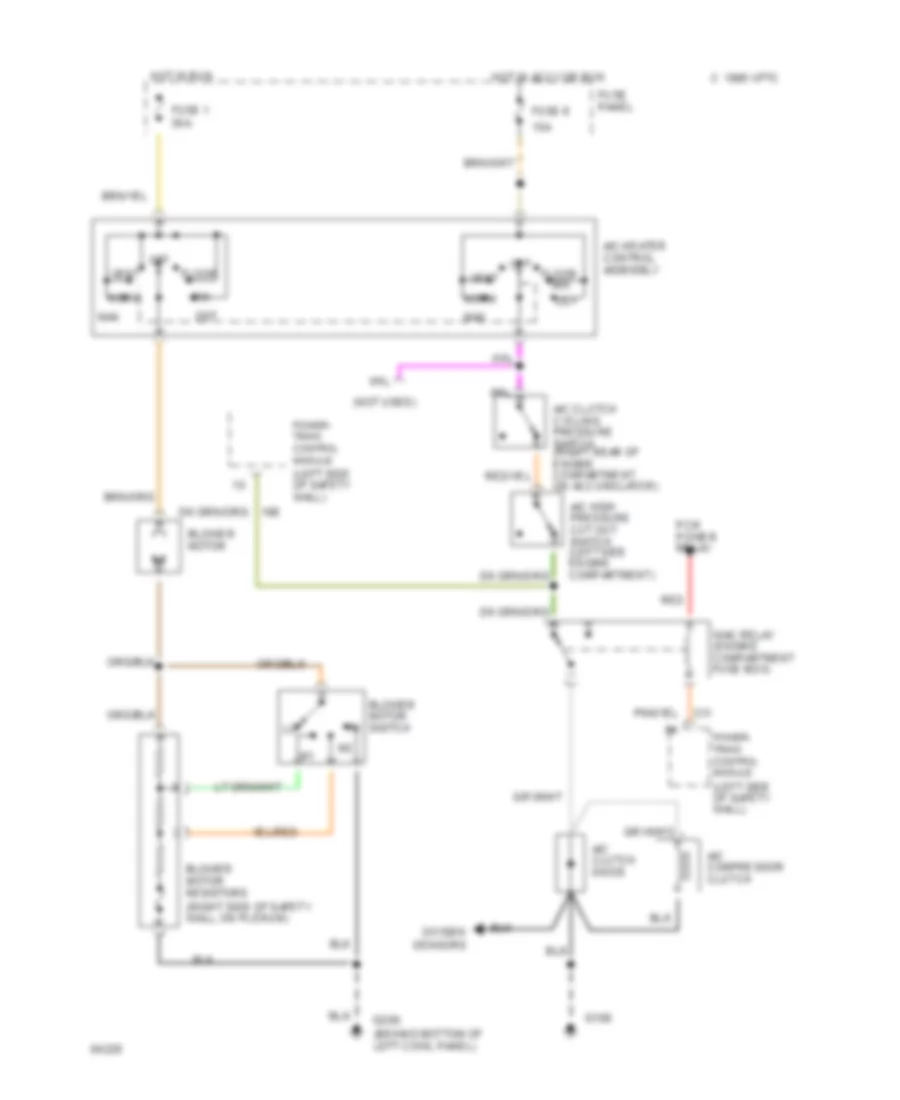 4 9L A C Wiring Diagram California for Ford Pickup F150 1995