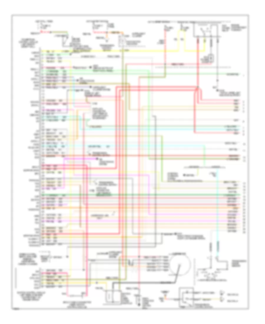 5 8L Engine Performance Wiring Diagrams Except California 1 of 2 for Ford Pickup F150 1995