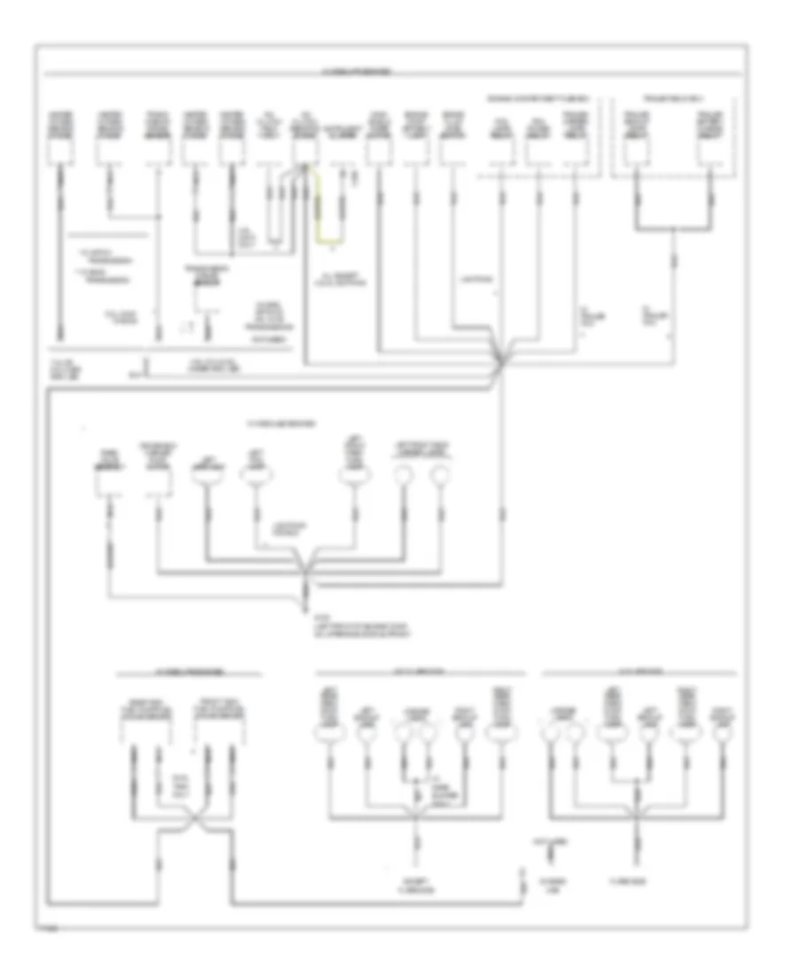 Ground Distribution Wiring Diagram (3 of 4) for Ford Pickup F150 1995