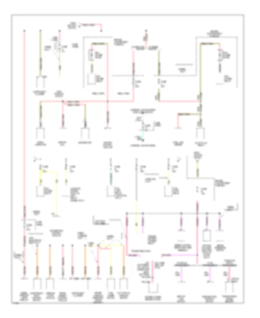 Power Distribution Wiring Diagram (2 of 3) for Ford Pickup F150 1995