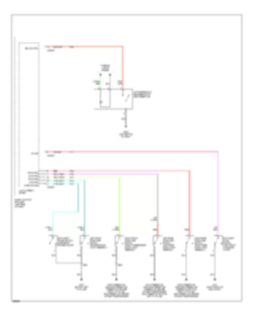 Forced Entry Wiring Diagram 2 of 2 for Ford Five Hundred Limited 2005