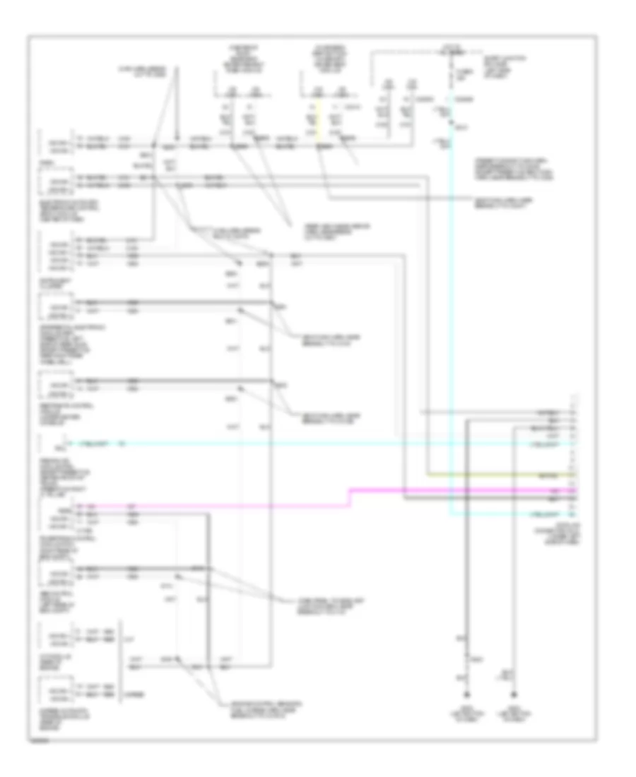 Computer Data Lines Wiring Diagram for Ford Five Hundred Limited 2005