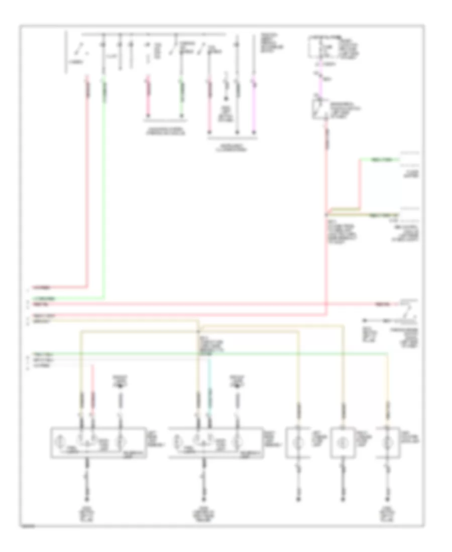 Exterior Lamps Wiring Diagram 2 of 2 for Ford Five Hundred Limited 2005