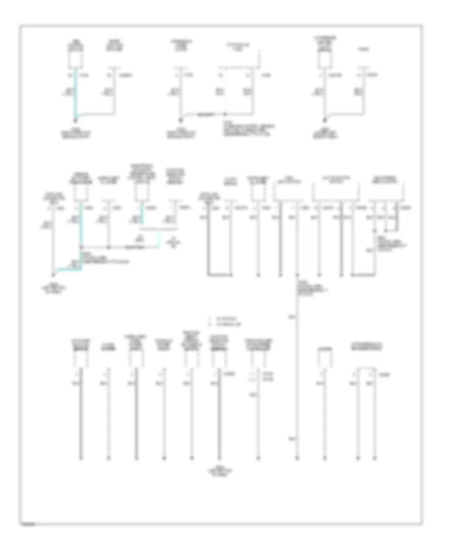 Ground Distribution Wiring Diagram 2 of 4 for Ford Five Hundred Limited 2005