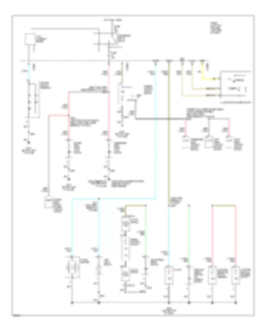 Instrument Illumination Wiring Diagram for Ford Five Hundred Limited 2005