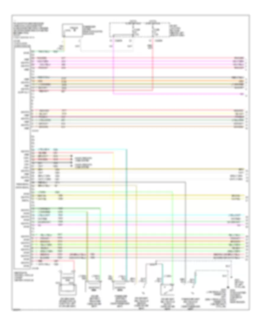 Supplemental Restraints Wiring Diagram 1 of 2 for Ford Five Hundred Limited 2005