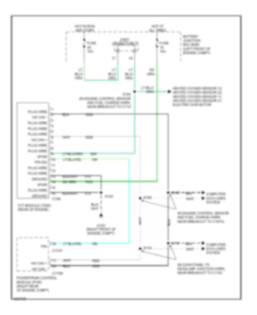 A T Wiring Diagram CVT for Ford Five Hundred Limited 2005