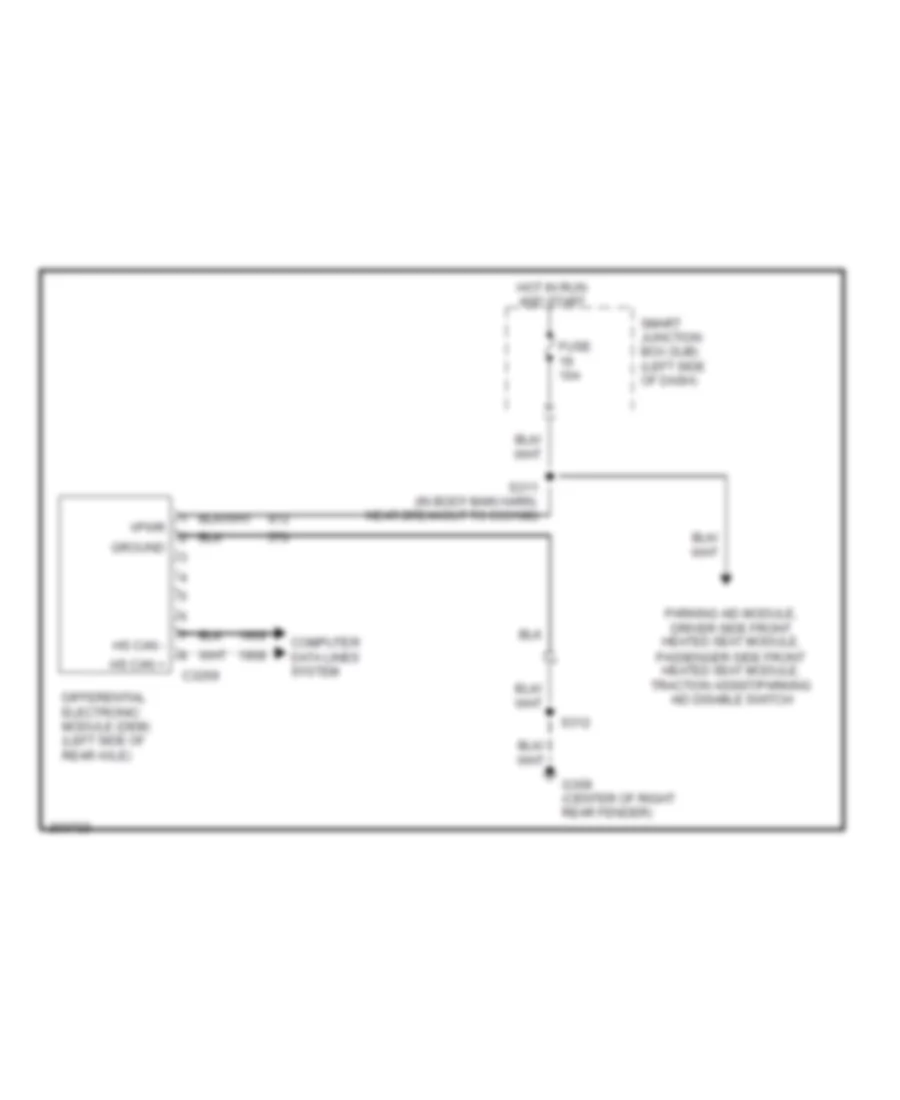 AWD Wiring Diagram for Ford Five Hundred Limited 2005