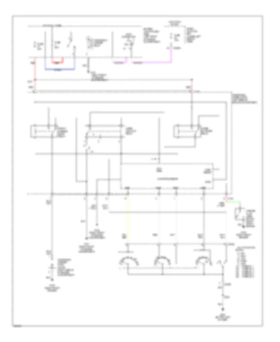 Front WiperWasher Wiring Diagram for Ford Five Hundred Limited 2005