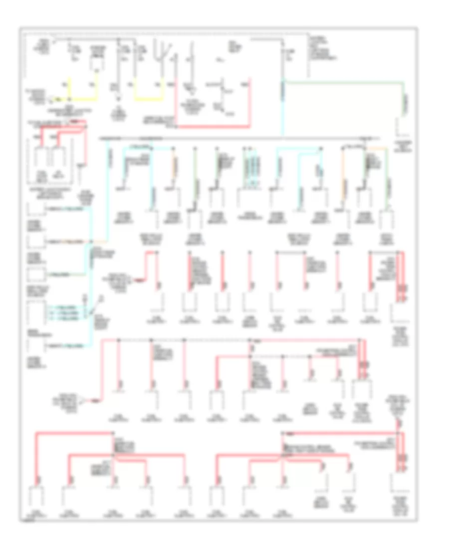 Power Distribution Wiring Diagram (2 of 5) for Ford Explorer 2001