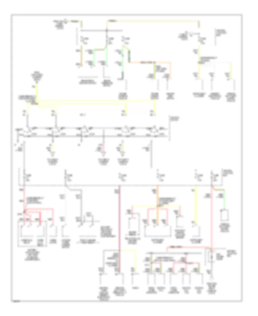 Power Distribution Wiring Diagram 3 of 5 for Ford Explorer 2001