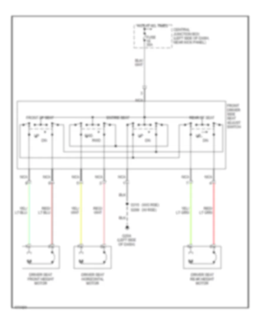 Power Seats Wiring Diagram for Ford Econoline E150 2003