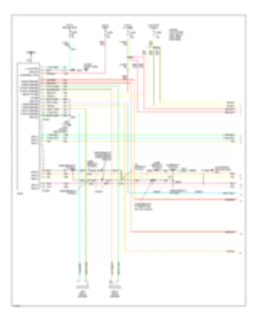 Radio Wiring Diagram with Rear Entertainment 1 of 2 for Ford Econoline E150 2003