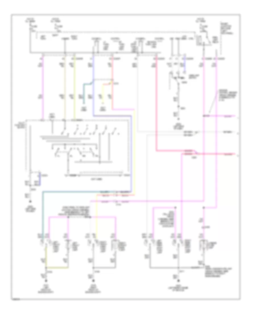 Exterior Lamps Wiring Diagram 1 of 2 for Ford Econoline E150 2012