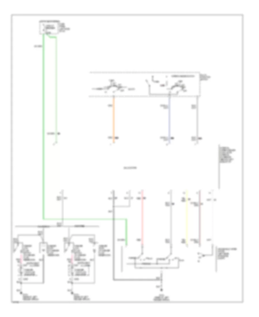 Wiper Washer Wiring Diagram for Ford LTD Crown Victoria LX 1991