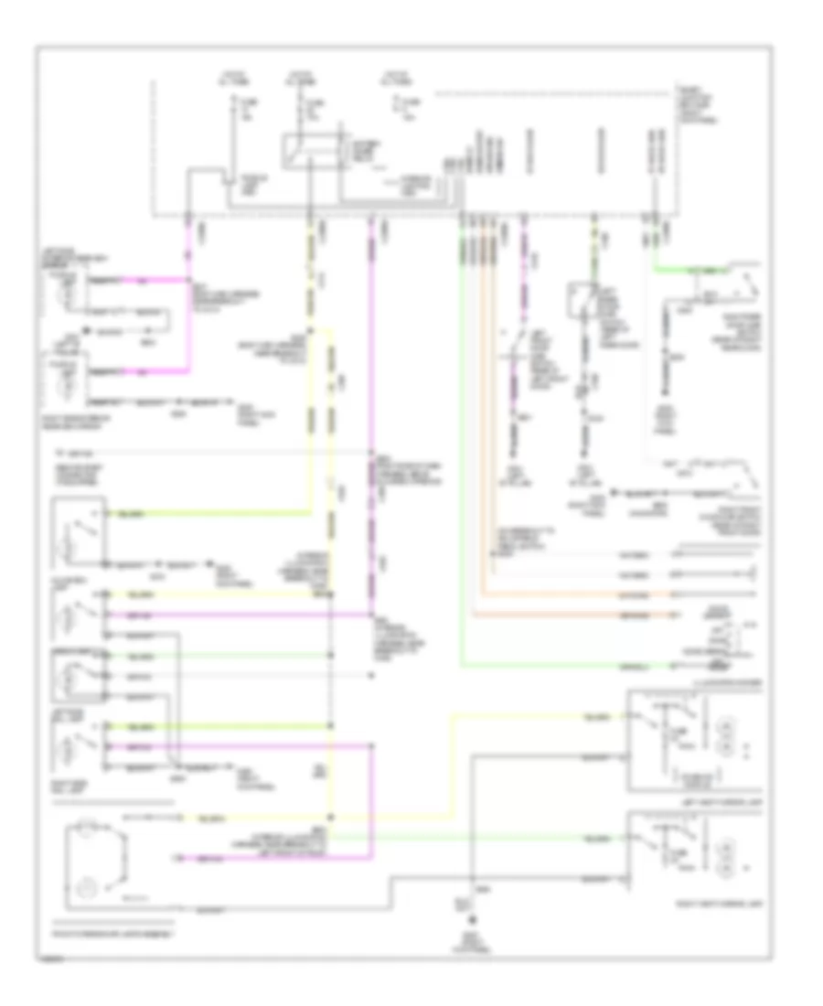 Courtesy Lamps Wiring Diagram for Ford Expedition Limited 2014
