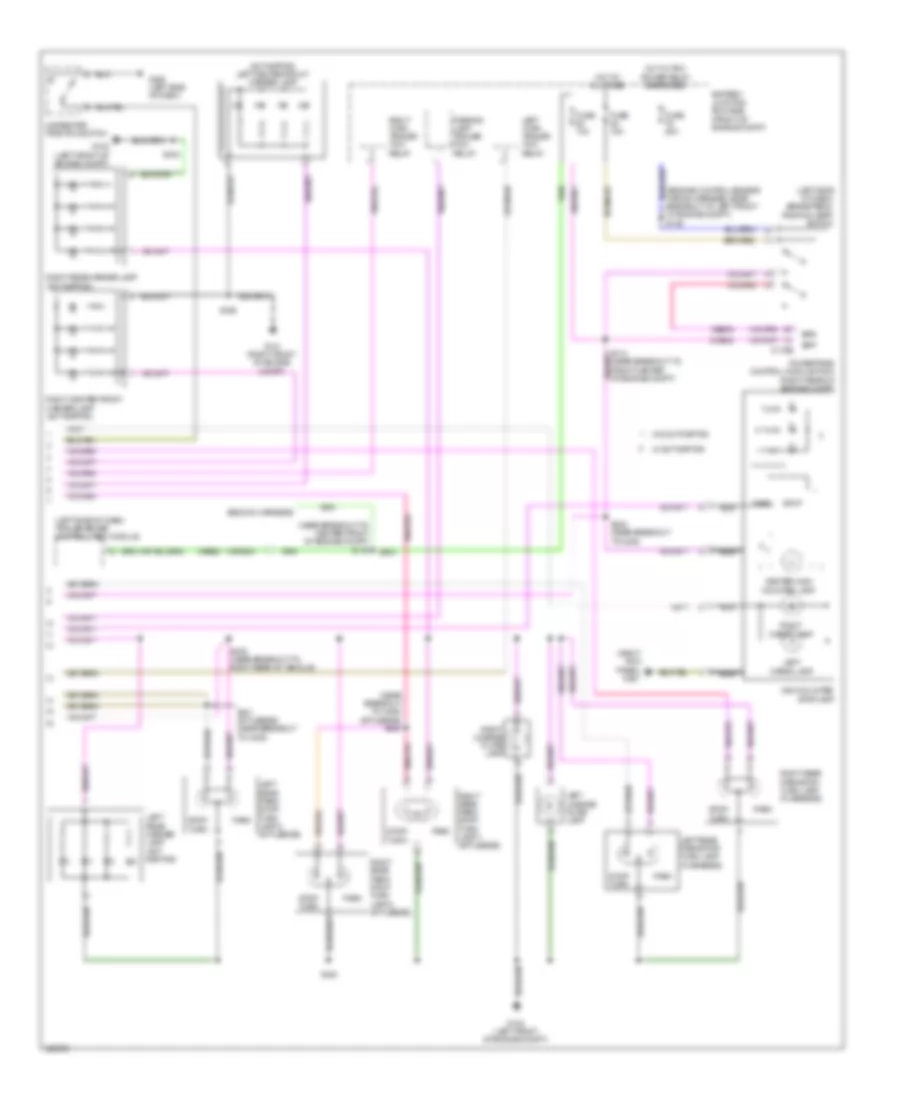 Exterior Lamps Wiring Diagram 2 of 2 for Ford Pickup F150 2010