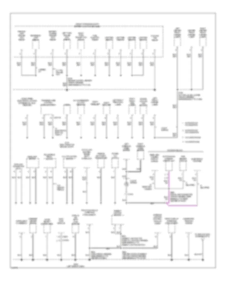 Ground Distribution Wiring Diagram 2 of 5 for Ford Pickup F150 2010