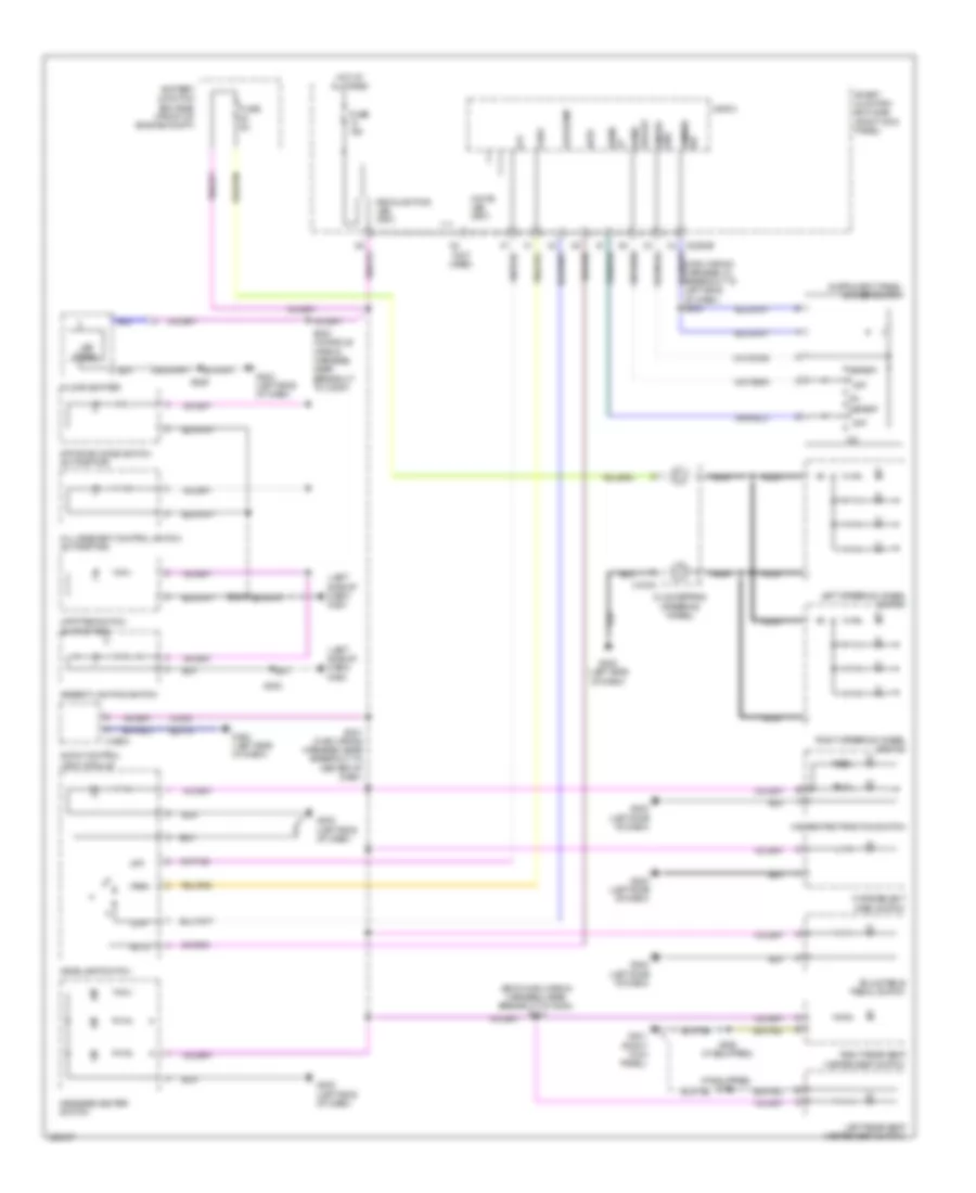 Instrument Illumination Wiring Diagram for Ford Pickup F150 2010