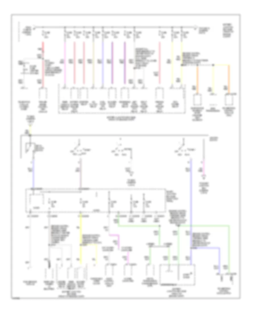 Power Distribution Wiring Diagram 2 of 5 for Ford Pickup F150 2010