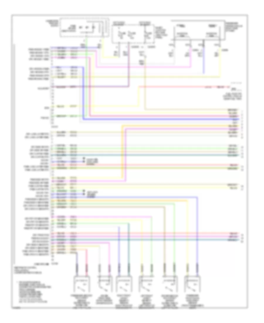 Supplemental Restraints Wiring Diagram 1 of 2 for Ford Pickup F150 2010