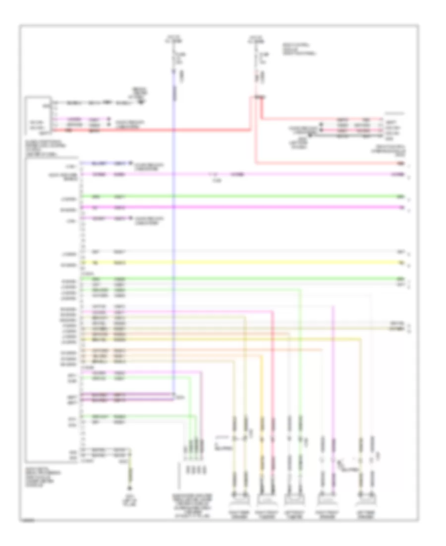 Navigation Wiring Diagram, without HMI (1 of 3) for Ford F-150 FX4 2013