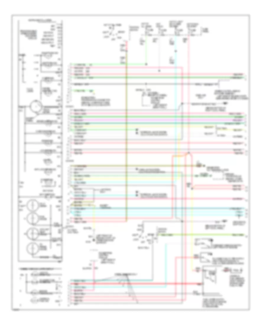 Instrument Cluster Wiring Diagram 1 of 2 for Ford Pickup F250 1995