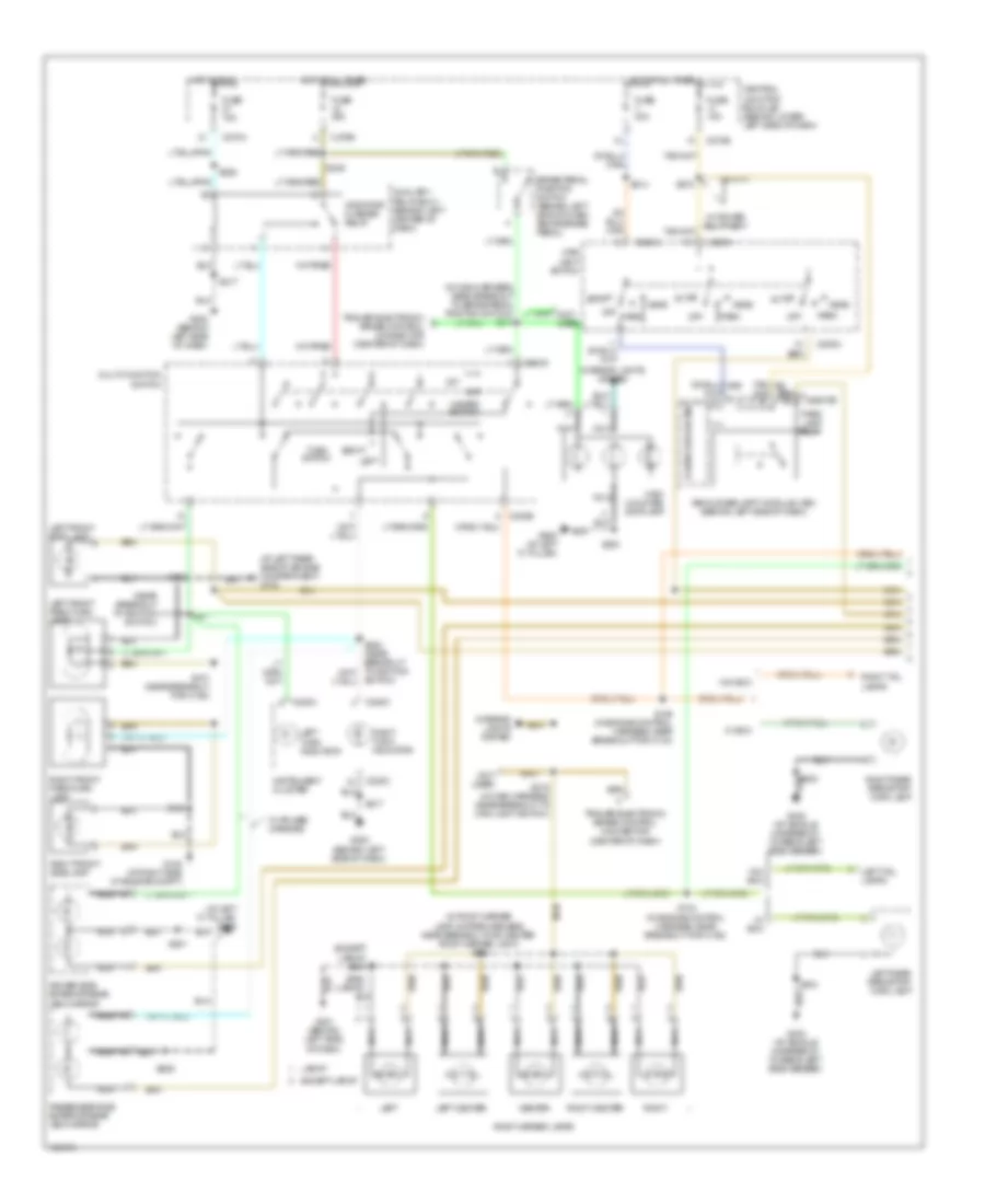Exterior Lamps Wiring Diagram (1 of 2) for Ford F450 Super Duty 2004