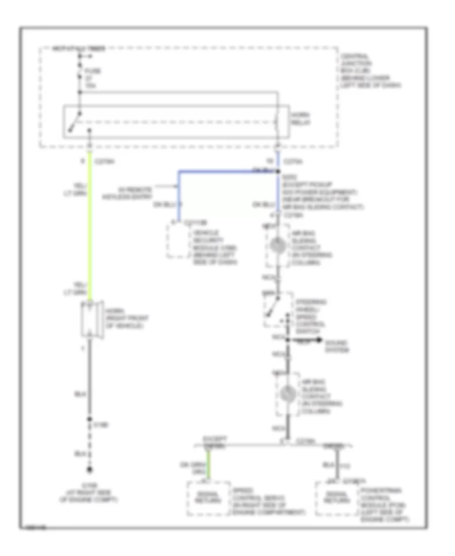 Horn Wiring Diagram for Ford F450 Super Duty 2004