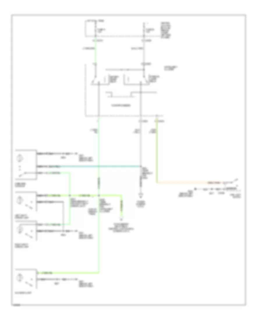 Courtesy Lamps Wiring Diagram 1 of 2 for Ford F450 Super Duty 2004