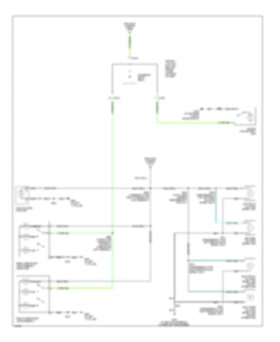 Courtesy Lamps Wiring Diagram 2 of 2 for Ford F450 Super Duty 2004