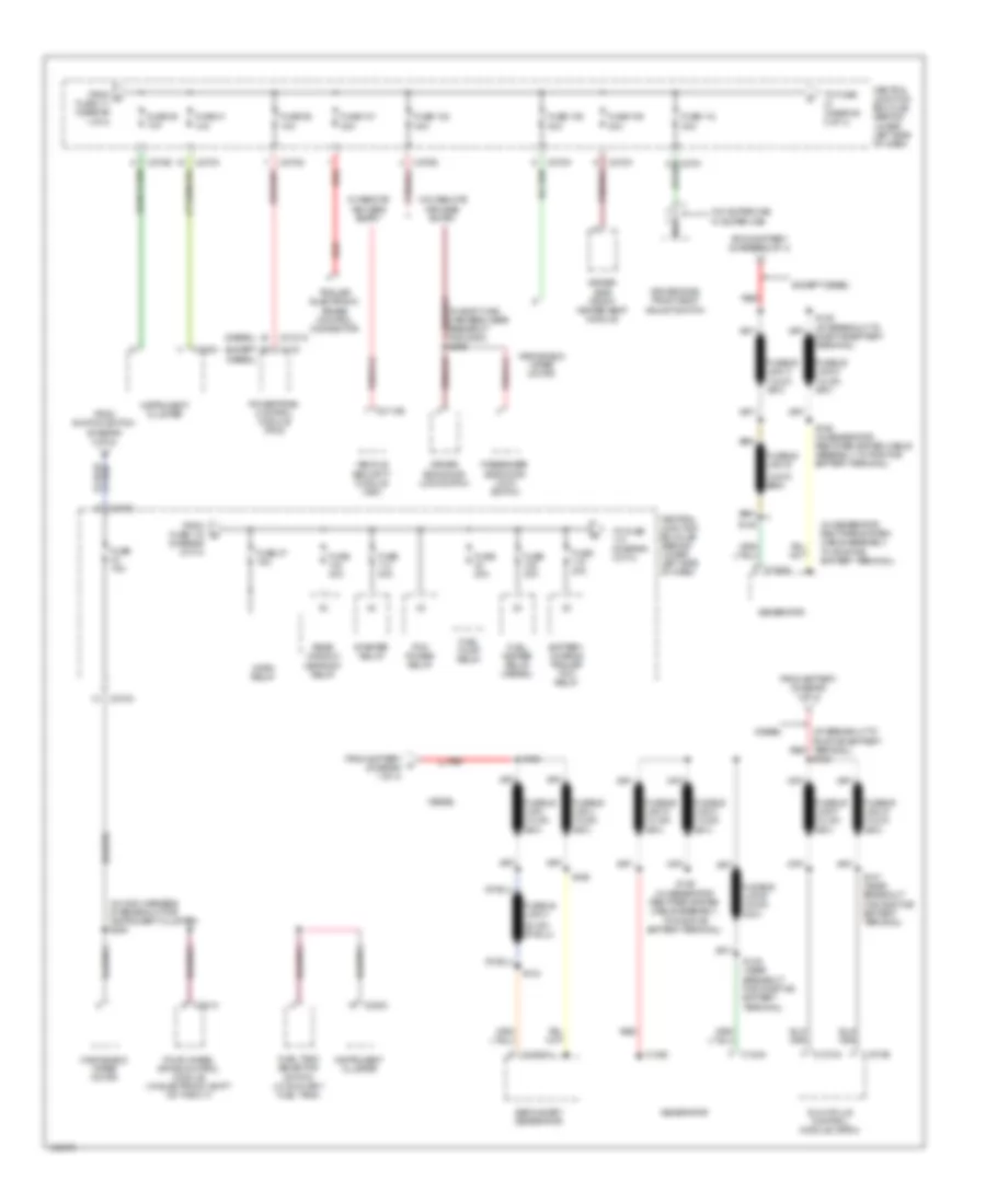 Power Distribution Wiring Diagram (2 of 4) for Ford F450 Super Duty 2004
