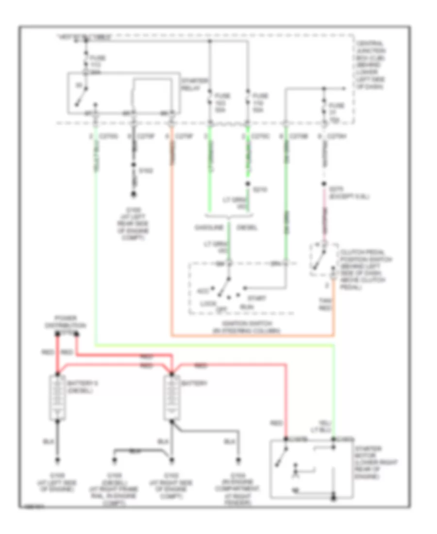 Starting Wiring Diagram M T for Ford F450 Super Duty 2004