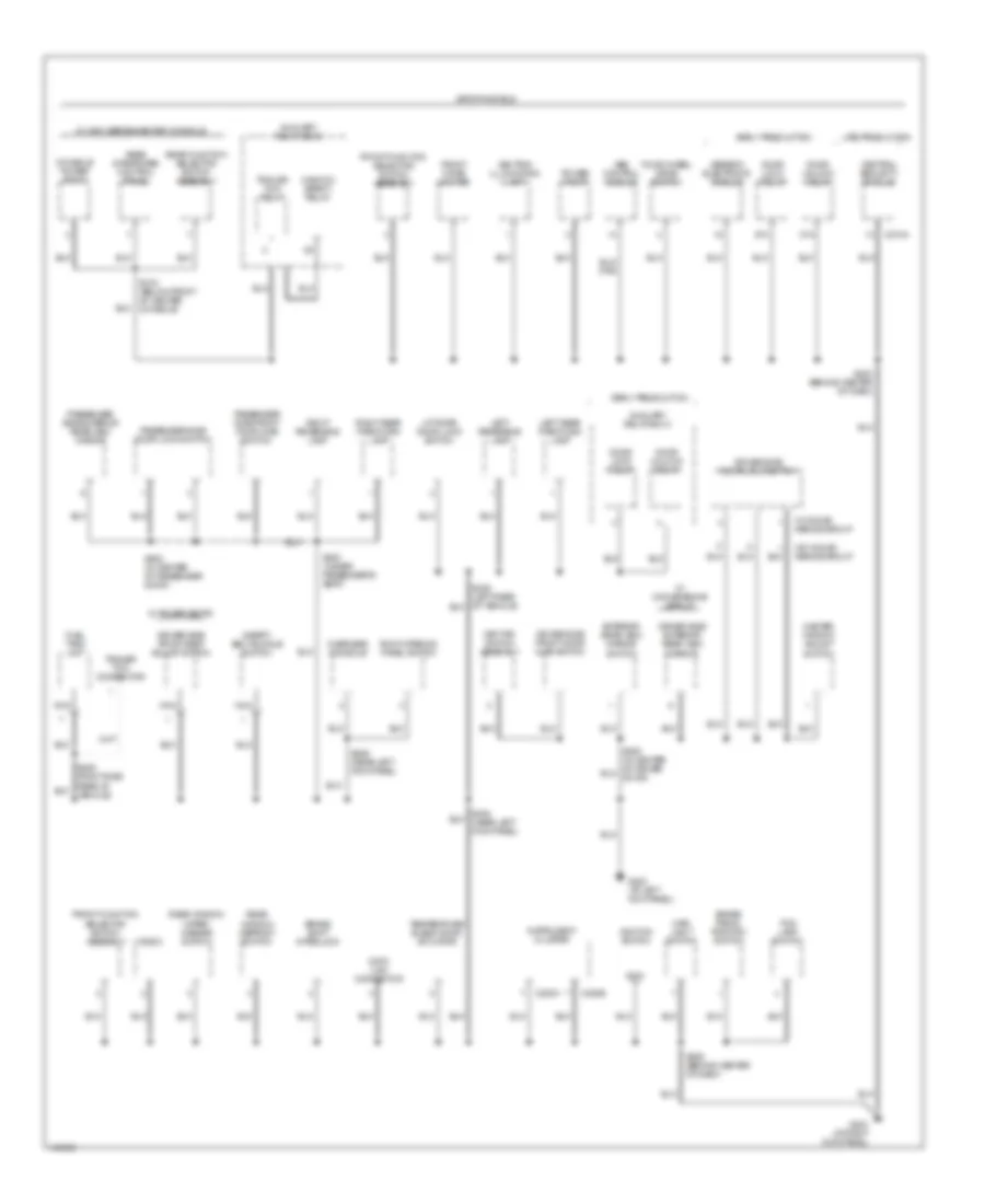 Ground Distribution Wiring Diagram (2 of 4) for Ford Explorer Sport 2001