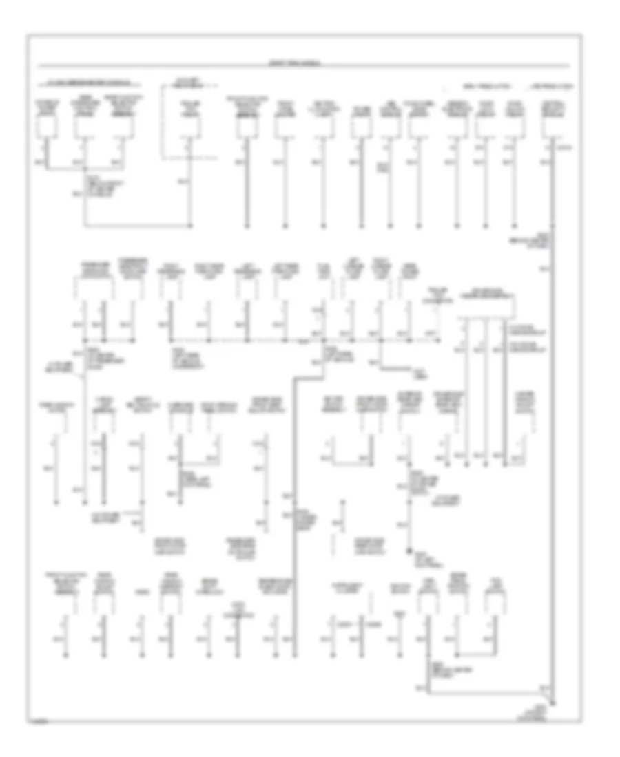 Ground Distribution Wiring Diagram (3 of 4) for Ford Explorer Sport 2001