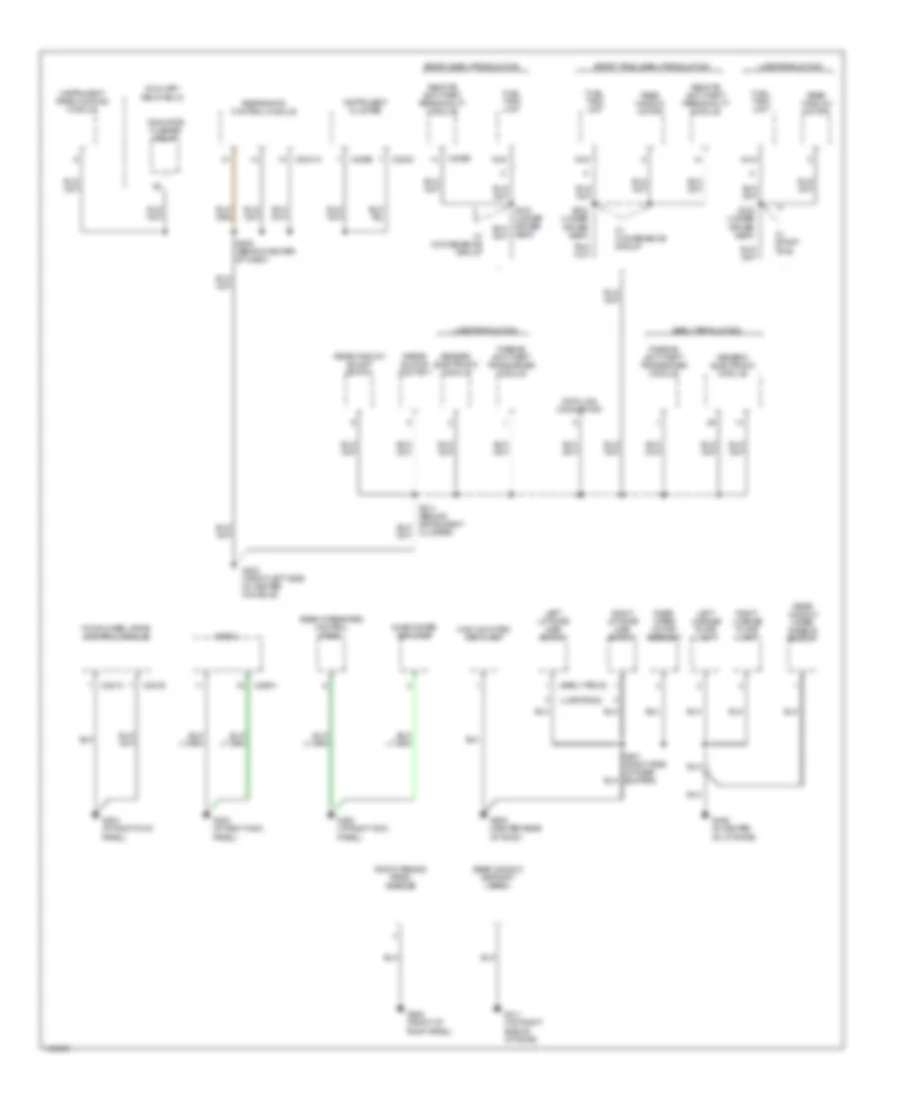 Ground Distribution Wiring Diagram (4 of 4) for Ford Explorer Sport 2001