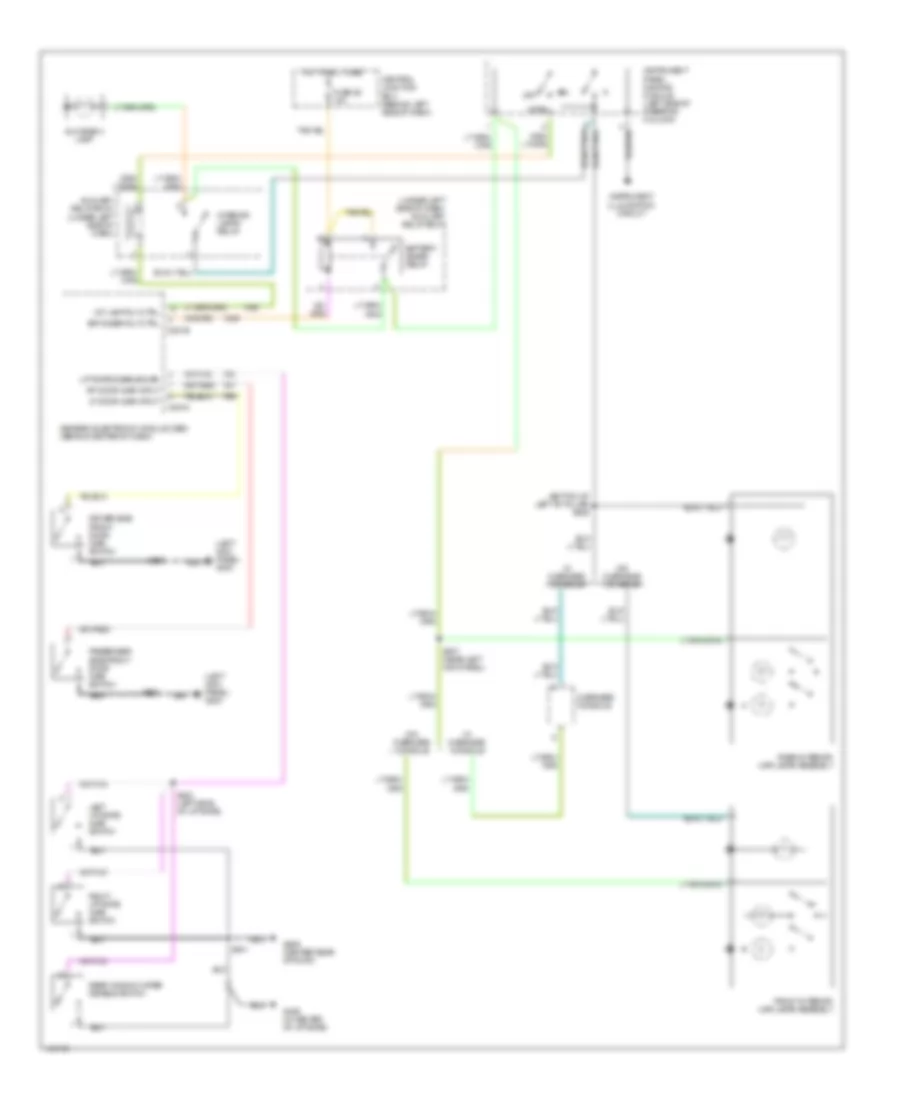 Courtesy Lamps Wiring Diagram Early Production for Ford Explorer Sport 2001
