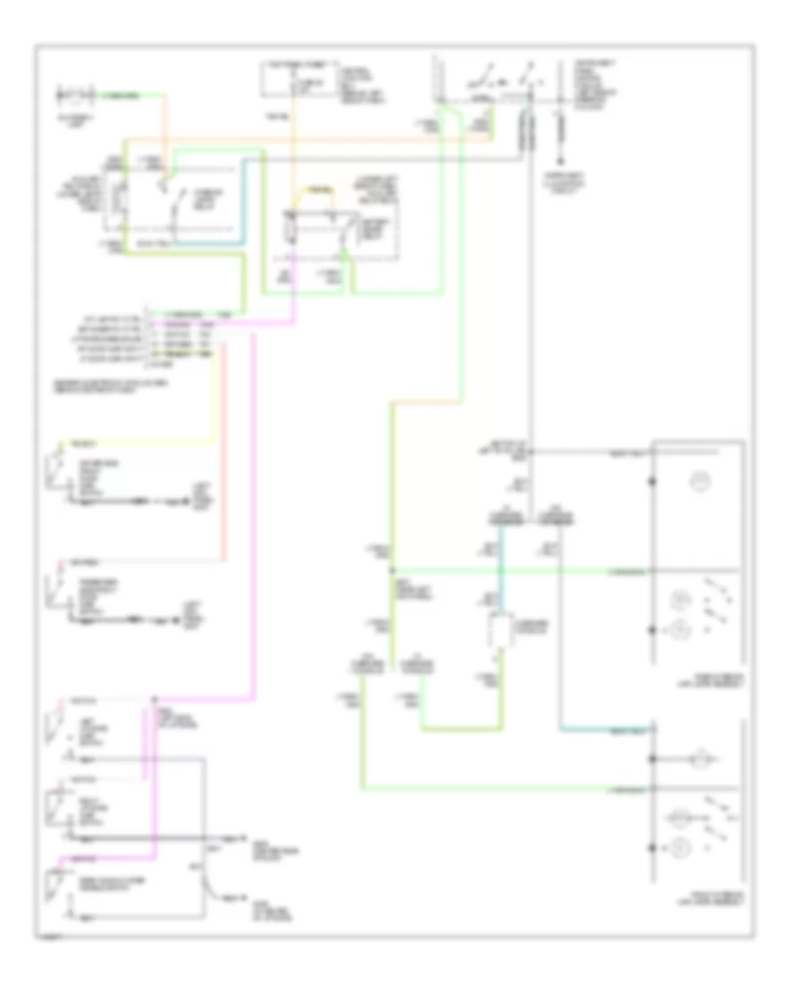 Courtesy Lamps Wiring Diagram Late Production for Ford Explorer Sport 2001