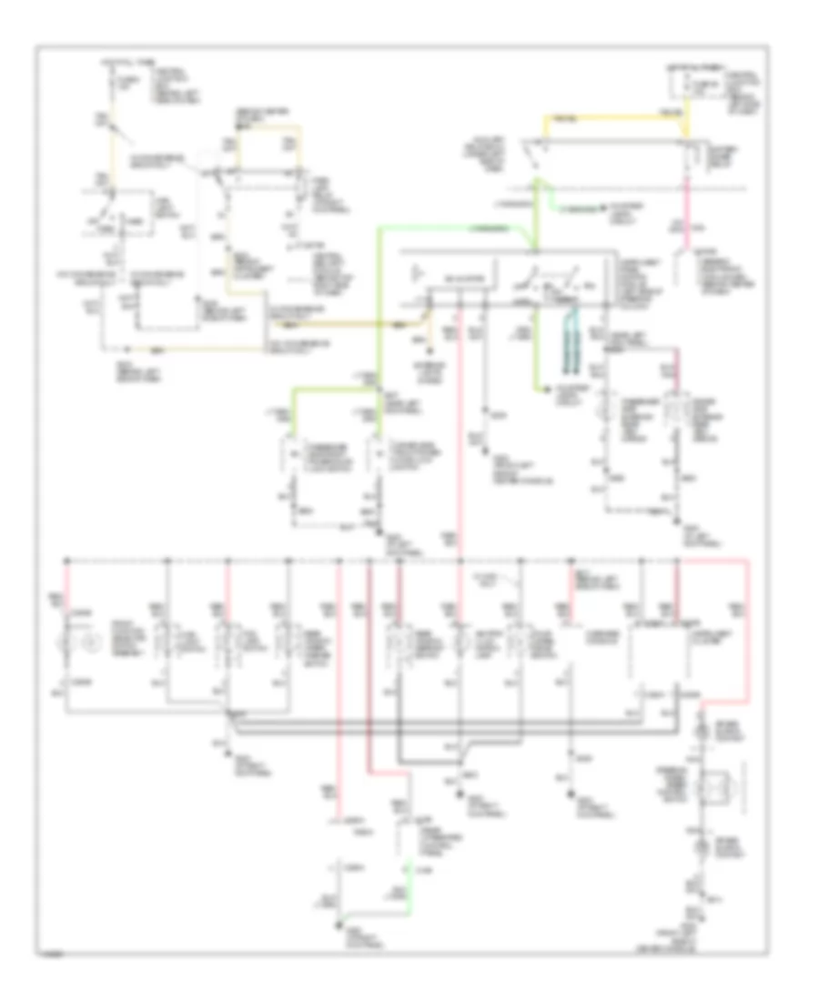 Instrument Illumination Wiring Diagram Late Production for Ford Explorer Sport 2001