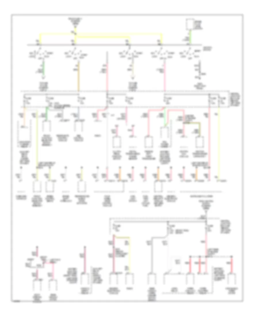 Power Distribution Wiring Diagram Late Production 2 of 3 for Ford Explorer Sport 2001