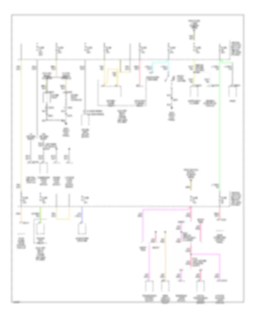 Power Distribution Wiring Diagram Late Production 3 of 3 for Ford Explorer Sport 2001