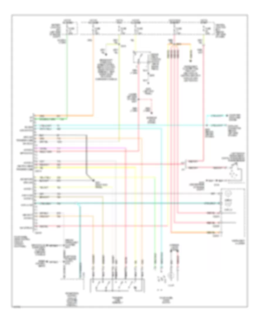 4WD Wiring Diagram, Late Production for Ford Explorer Sport 2001