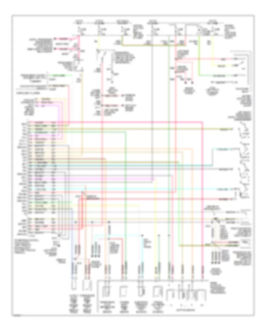 A T Wiring Diagram Late Production for Ford Explorer Sport 2001