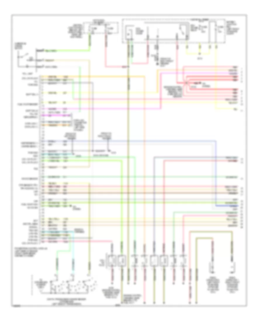 4.6L, Engine Performance Wiring Diagram (1 of 4) for Ford Econoline E250 2003