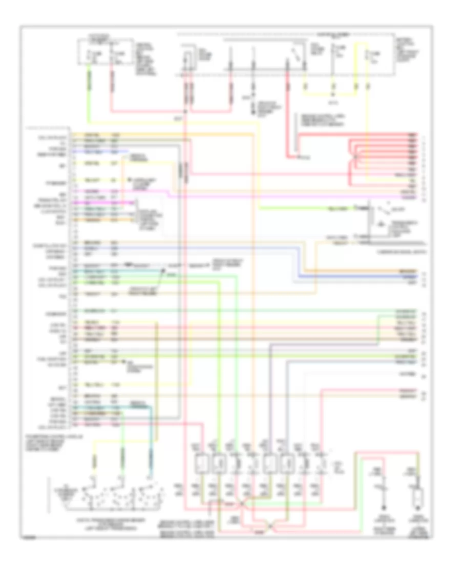 5.4L, Engine Performance Wiring Diagram (1 of 4) for Ford Econoline E250 2003
