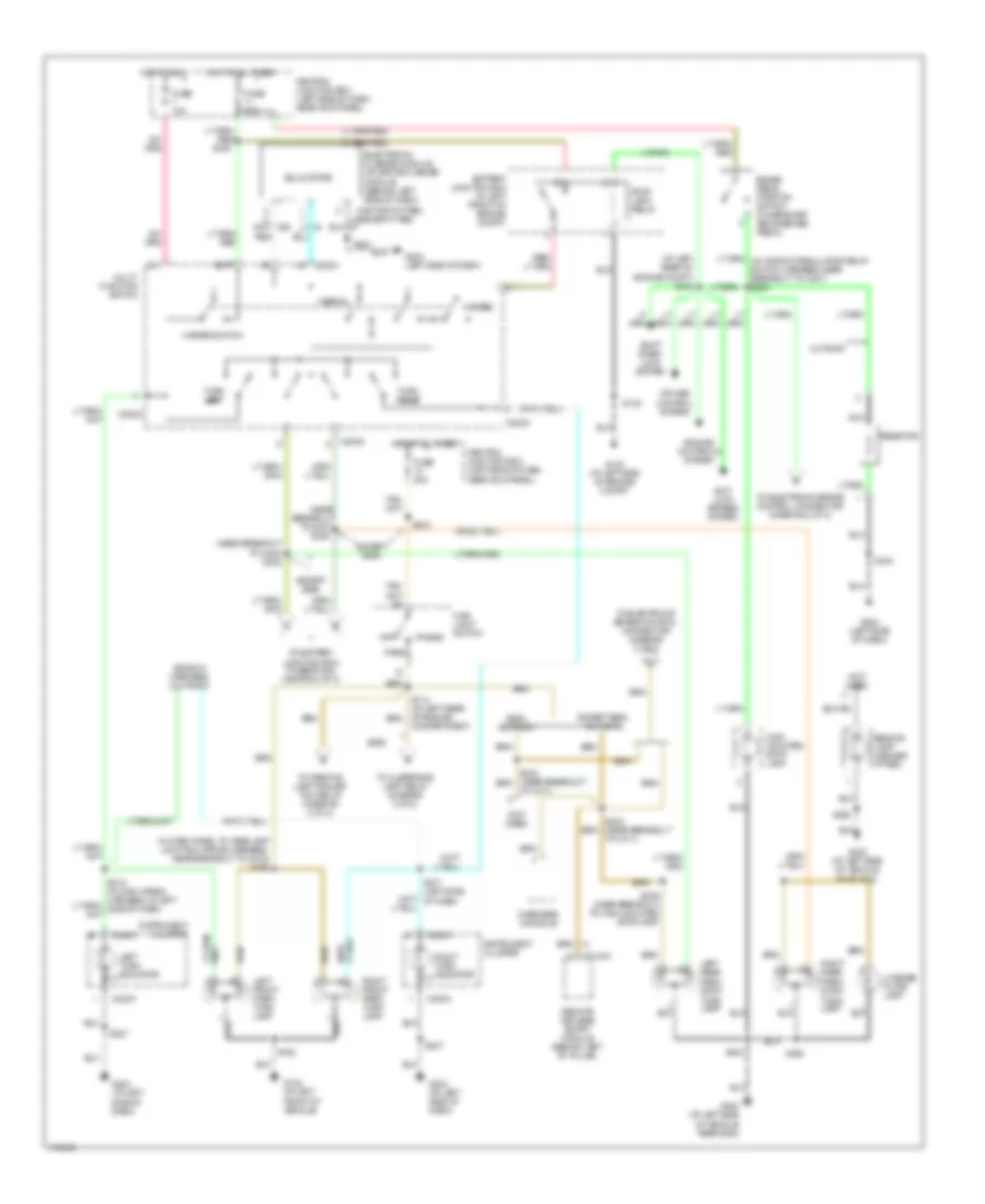 Exterior Lamps Wiring Diagram without Stripped Chassis 1 of 2 for Ford Econoline E250 2003